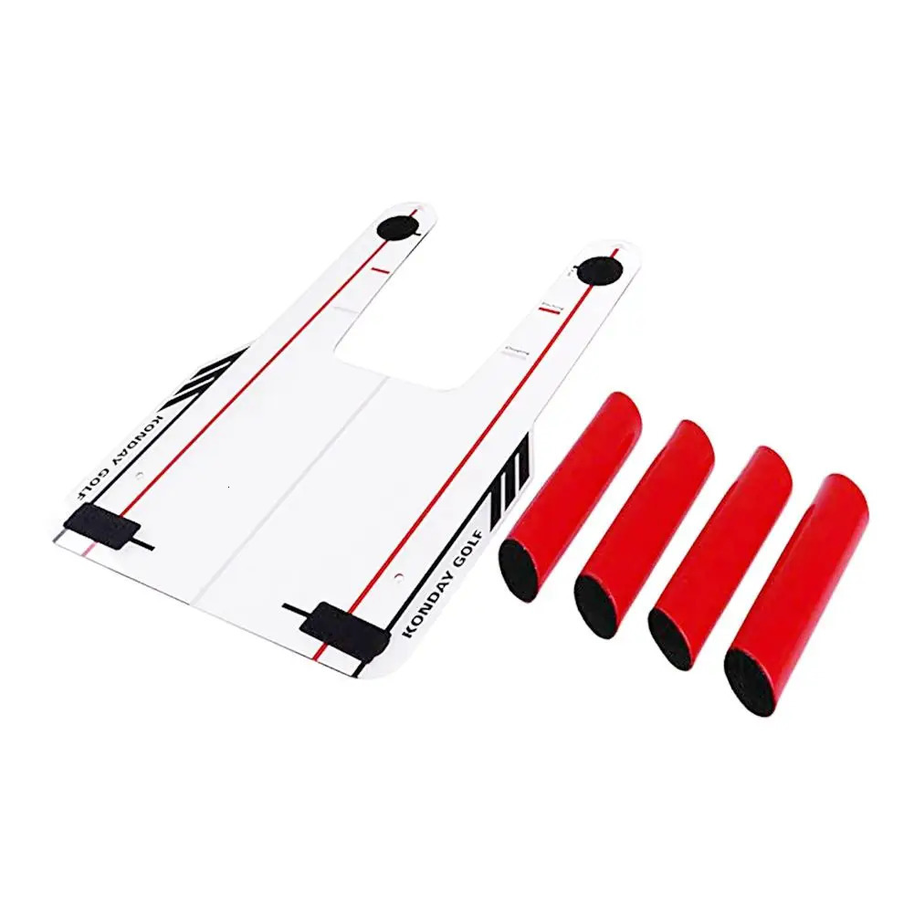PC Golf Alignment Trainer Aid Eye Line Swing Training Speed Trap Practice Base Tool Golf Accessories Golfs Training Aids Bag 240108