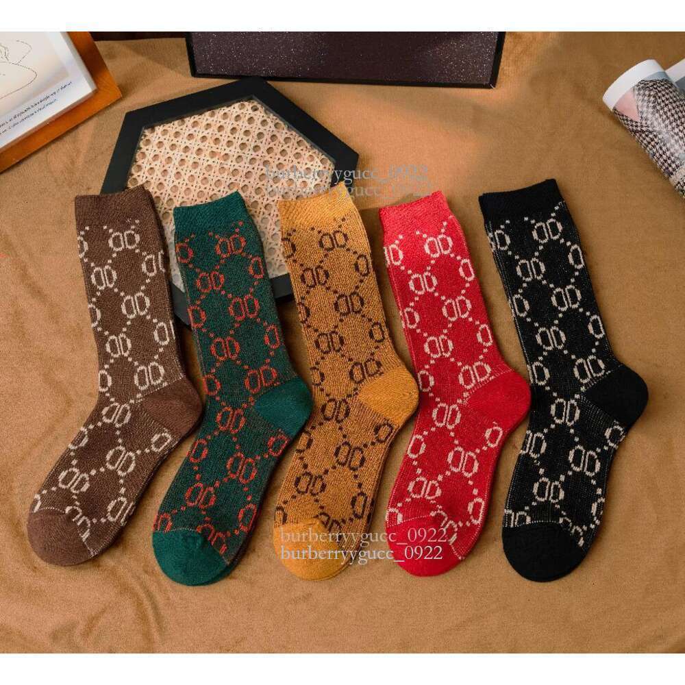 Mens Socks Womens Cotton Sock Classic Designer Letter Stocking Comfortable 5 Pairs Together High Quality Popular Trend