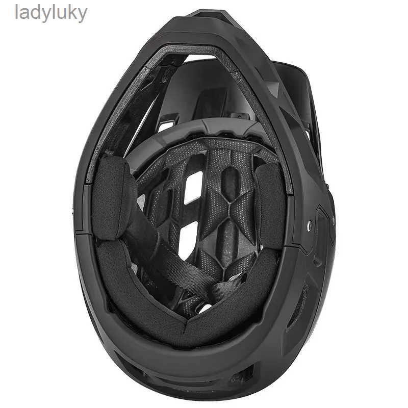 Cycling Helmets MTB Fullface Cycling Helmet Ultralight Integrated Ciclismo Man's Professional Racing Equipment Motocross Kask Bicycle ProtectionL