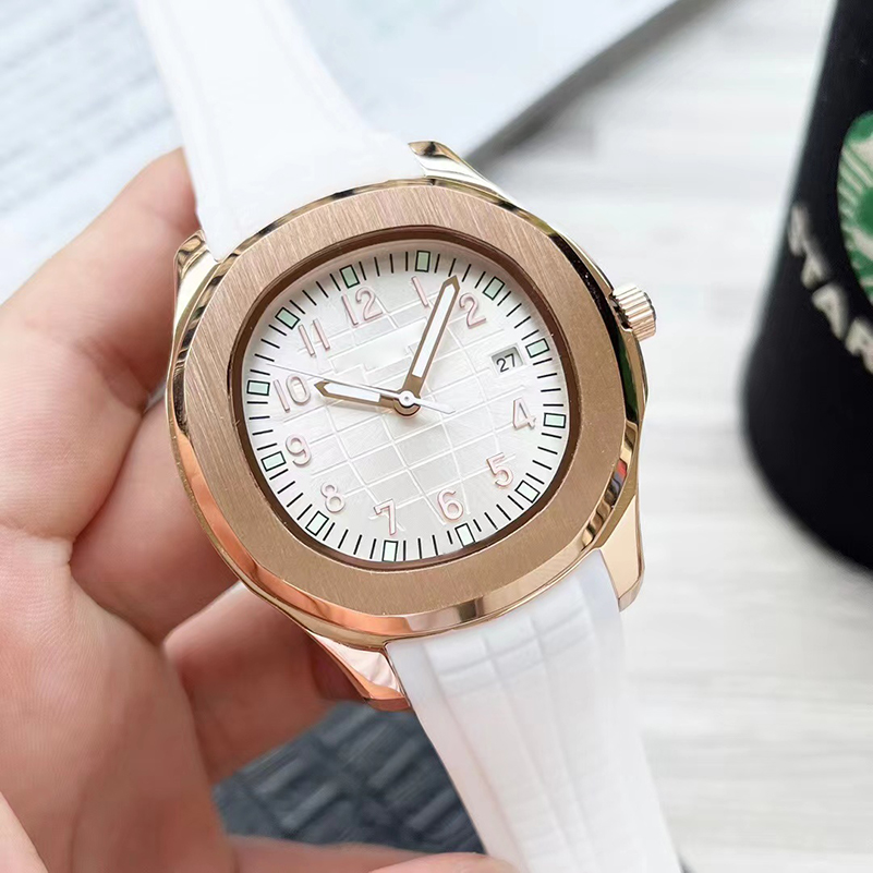 Men's automatic watch Women's quartz watch 5711 Silver strap Blue stainless steel Men's mechanical montre de luxe watch 09