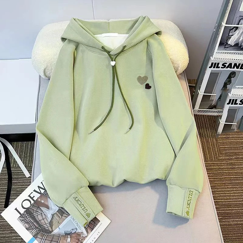 Girls Warm Trends Hoodies Winter Kids Sweatshirt Fashion Tracksuit Children Autumn Casual Clothing Pink Hooded Tops 240108