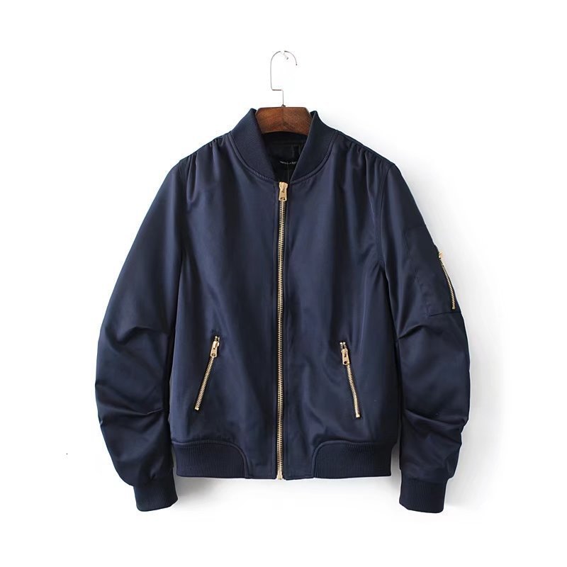 Bella Autumn Winter Long Sleeved Pilot Jackets Women Basic All-match Coat Female Bomber Jacket Lady Flight Jacket 201126