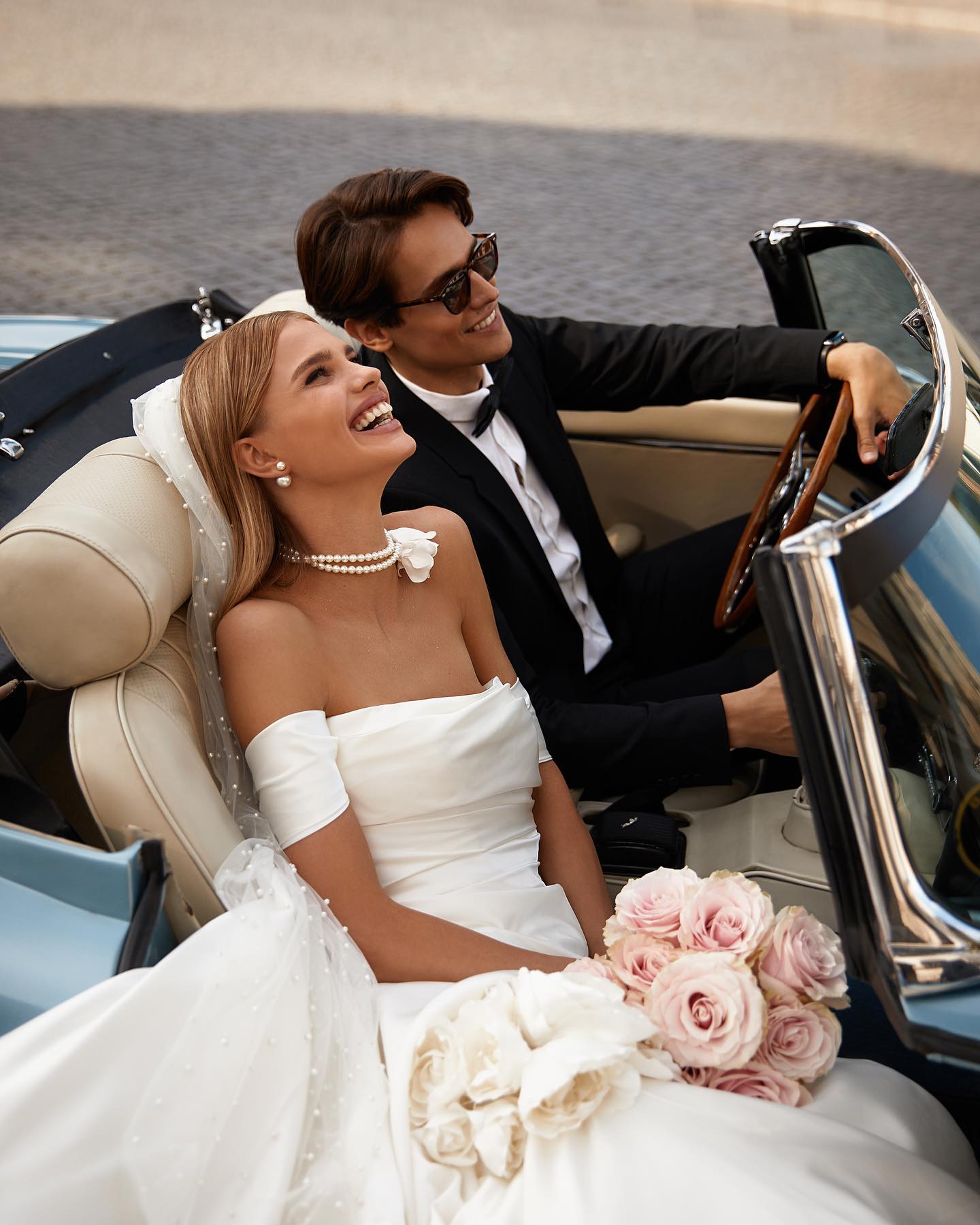 Milla Nova Boho A Line Wedding Dresses For Bride Off Shoulder Satin Countries Wedding Dresses Lace Up Back Designer Bridal Gowns 0515