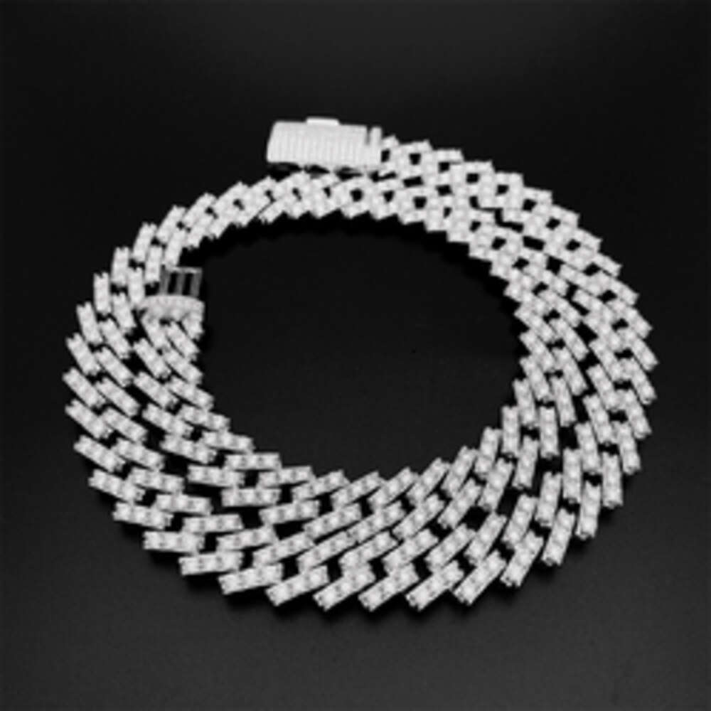 Factory Wholesale Price Men Cuban Necklace Gold Chain Aaaaa Cz 925 Sterling Jewelry