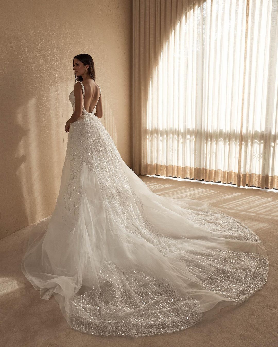 Elegant Mermaid Wedding Dresses Bridal Gown Sweetheart Neck For Women Spaghetti Strap Sequins Slim Fit Sweep Train Dress Custom Made