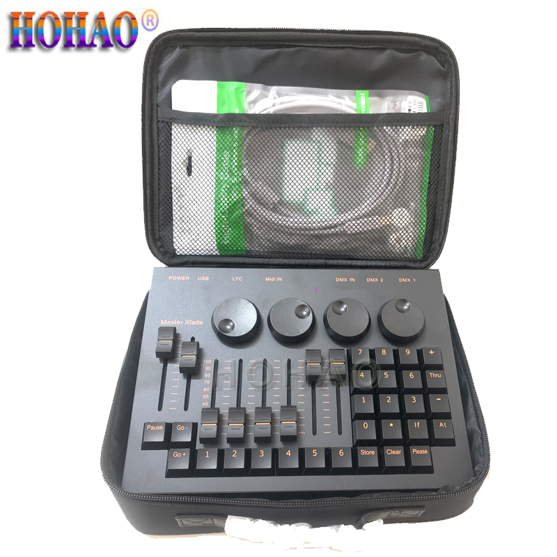 HOHAO NEW Mini Command Wing Stage Effect Light Controller Console With Handbag M a Dj Disco Clubs Party Wedding Theatre Lighting Show Etc Factory Pric