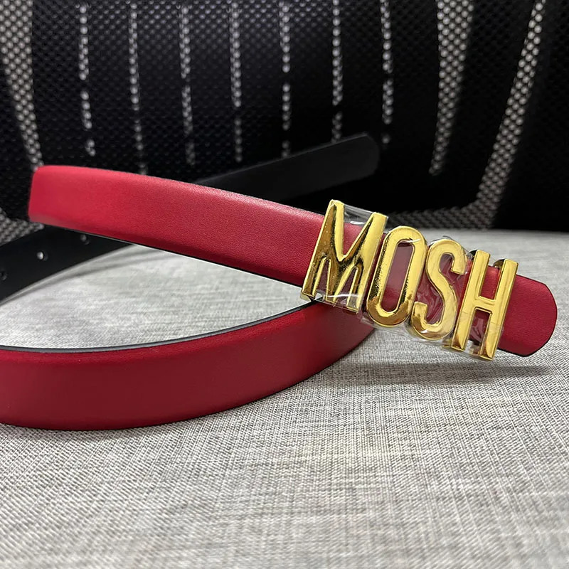 High quality belt for fashionable women 25cm Silver lettering fashion 240109