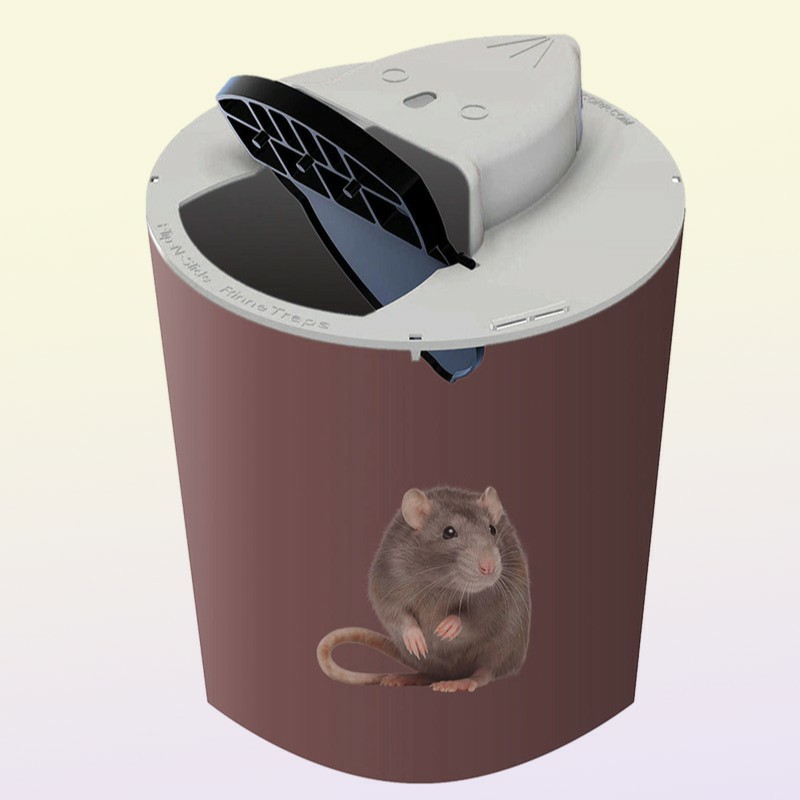Other Garden Supplies Mice Trap Reusable Smart Slide Bucket Lid Mouse Rat Humane or Lethal Auto Reset Door Style Multi Catch 230116826412