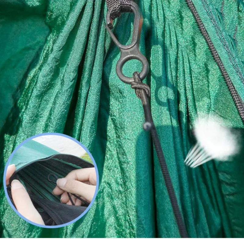 2Person Outdoor Camping Hammock 28x14m92x46ft Lightweight Hanging Mosquito Net Hammocks Tree Straps Swing Backpack Backyard 240109