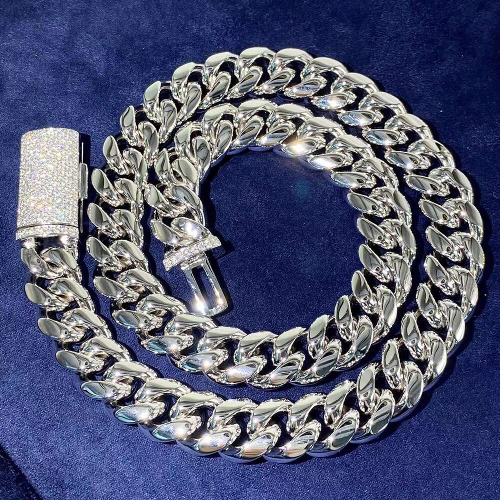 Foruixi Men Cuban Chain Vvs Moissanite 8mm Link