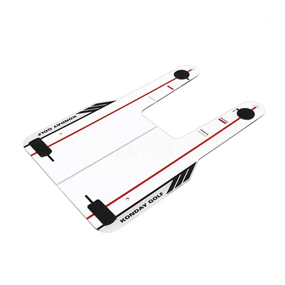 PC Golf Alignment Trainer Aid Eye Line Swing Training Speed Trap Practice Base Tool Golf Accessories Golfs Training Aids Bag 240108