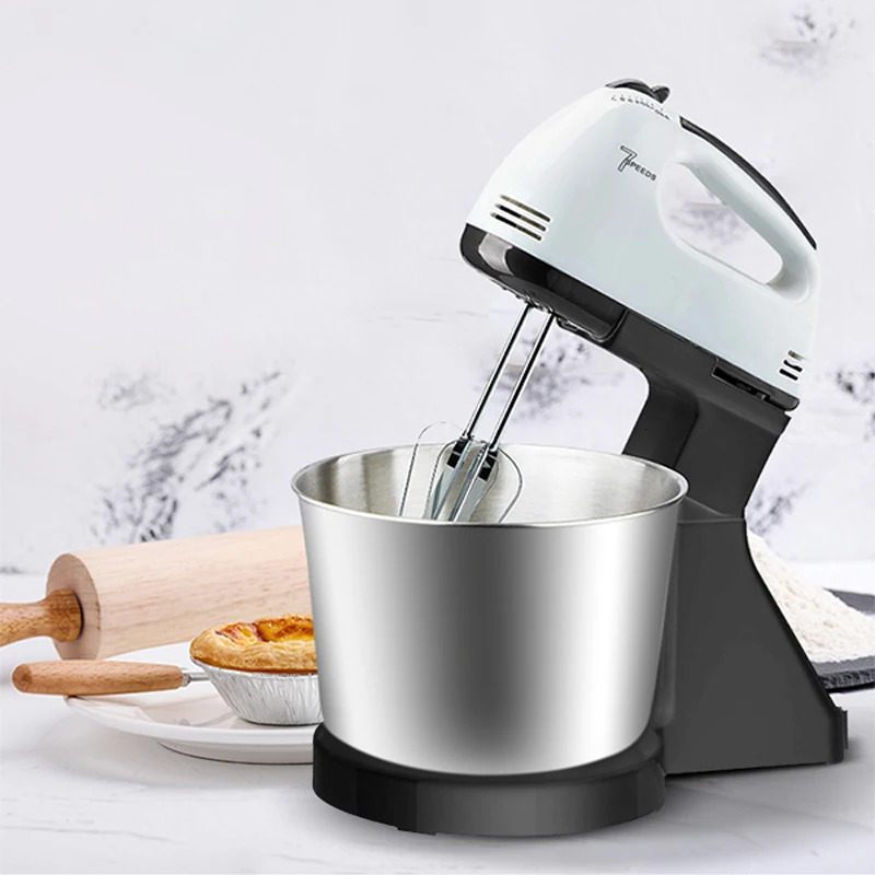 110V220V Stand Food Mixers Kitchen Electric Blender Desktop Egg Whisk Cream Cake Dough Kneader Milk Frother Processor 240109