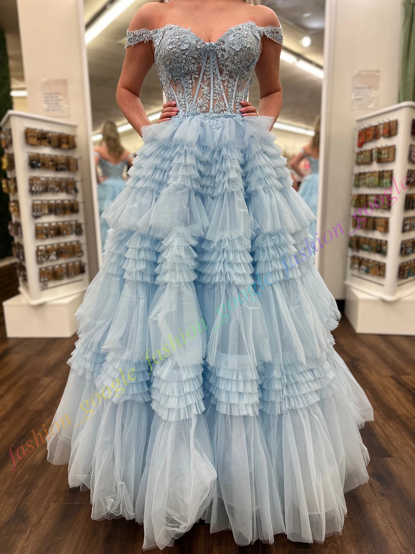 Tulle Ruffle Formal Party Dress 2k26 Lace Applique Corset Bodice Lady Pageant Prom Evening Event Hoco Gala Cocktail Red Carpet Dance Gown Photoshoots 