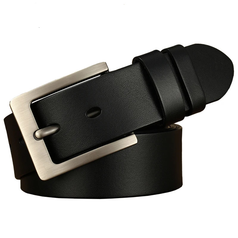 CEXIKA 140 150 160 170cm Leather Men Belt Cow Genuine Pin Buckle Big Large Size Male Belts Cinturones Para Hombre 240109