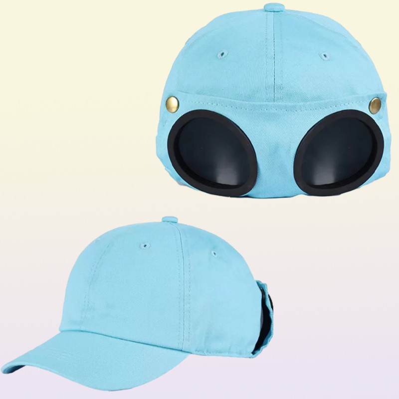 Goggles Beanies Hats UV Protection Casual Outdoor Snowboard Skiing Hat with Glasses