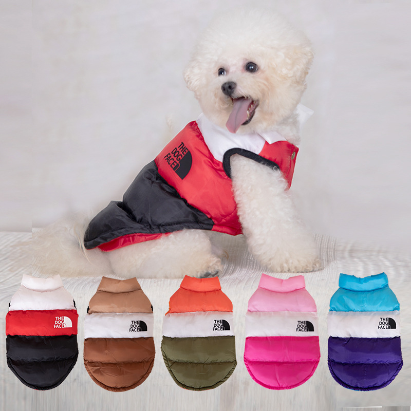 THE DOG FACE Coat Designer Clothes Winter Warm Dog for Small Medium Dogs Cat Cold Weather Coats Windproof Snow Jacket Pet Puppy Apparel S A912 Free sh