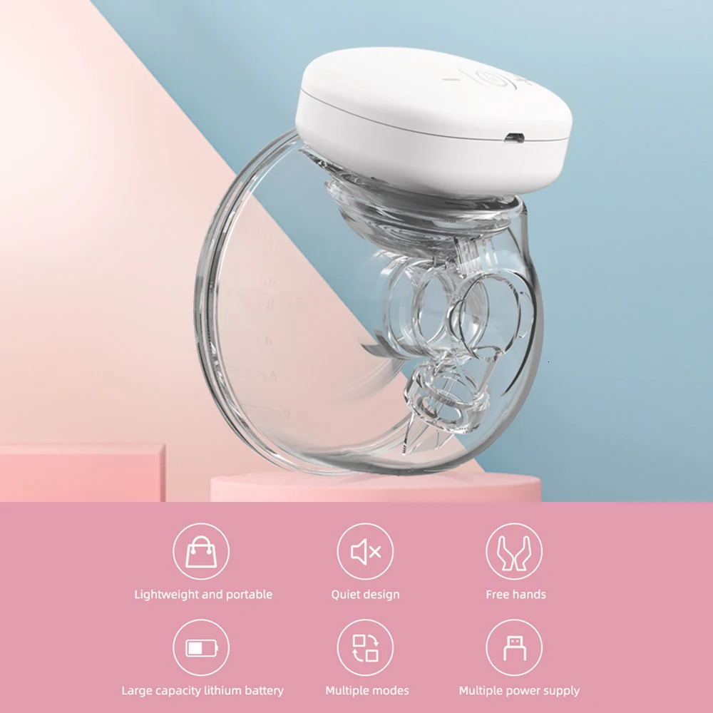 YOUHA Electric Hand Free Wearable Pumps Portable Comfort Milk Extractor Silent Puller Collector BPAfree 240109
