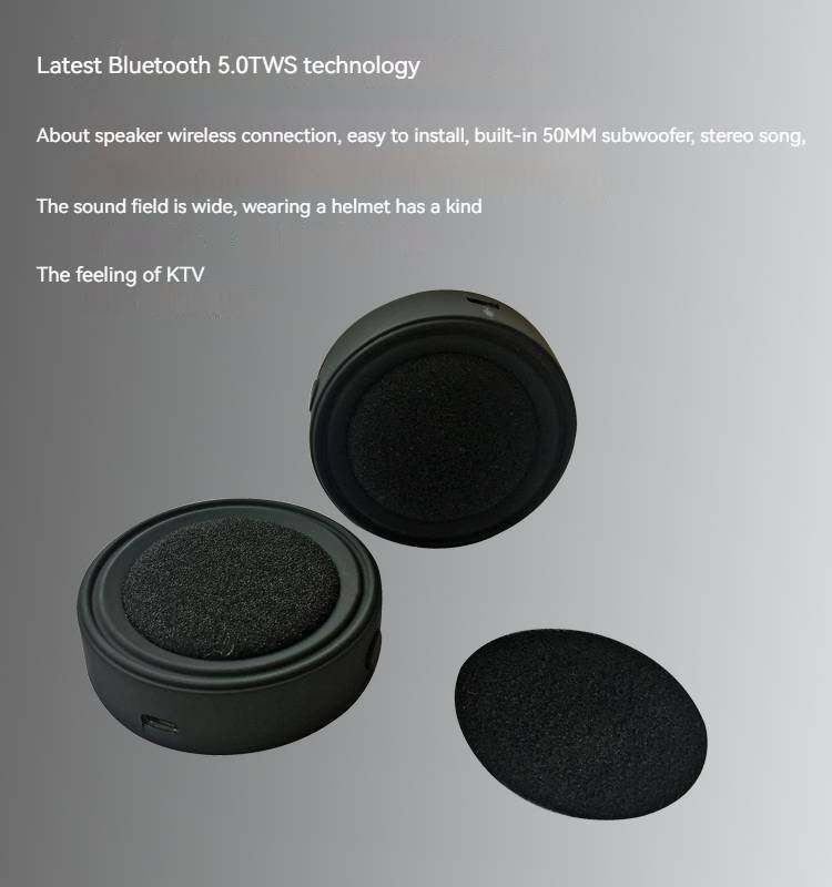 BT17 Bluetooth Helmet 5.0 Headset Wireless Handsfree Stereo Earphone Motorcycle Helmet Headphones Speaker Player