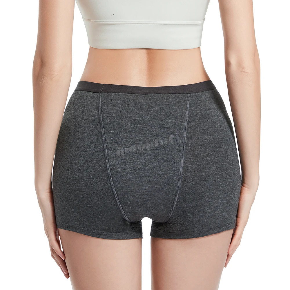 Menstrual Panties Woman Very Abundant Flow Menstrual Boxer Girl High Waist Period Boyshort Panties Cotton Menstruation Underwear 240110