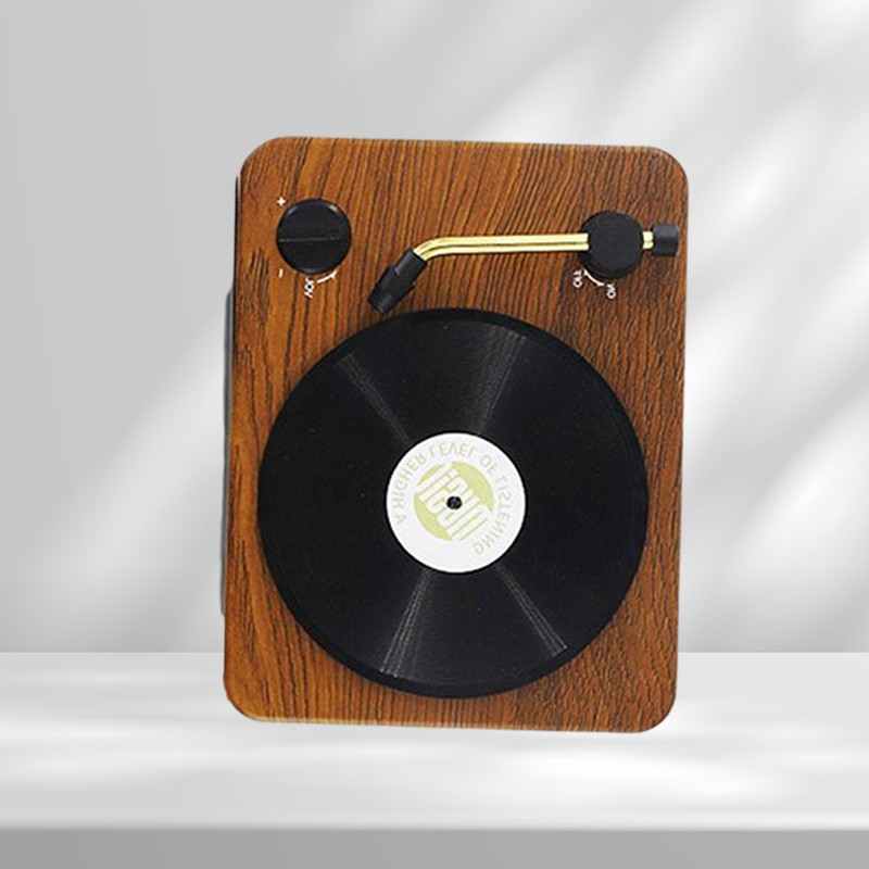 Other AV Accessories Bluetoothcompatible Wireless Record Player Speaker Portable Retro Record Player Mini HIFI Sound Music Player Gift 221114