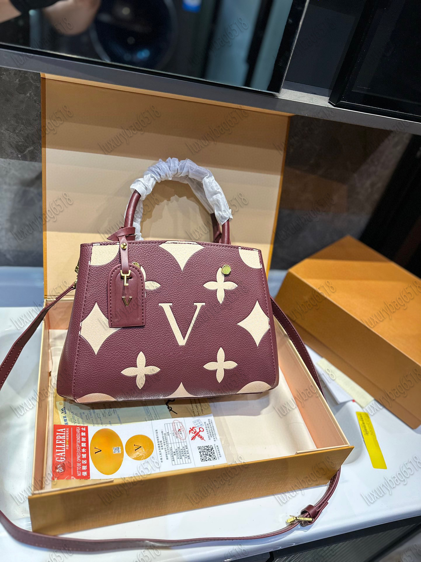 Free Shipping Luxurys tote bag women handbags ladies designer Genuine Leather composite bag lady clutch bag the tote bag shoulder tote wallet M41056 M41055