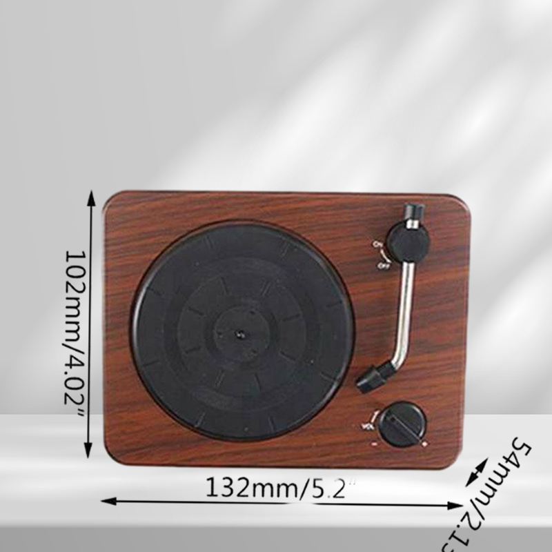 Other AV Accessories Bluetoothcompatible Wireless Record Player Speaker Portable Retro Record Player Mini HIFI Sound Music Player Gift 221114