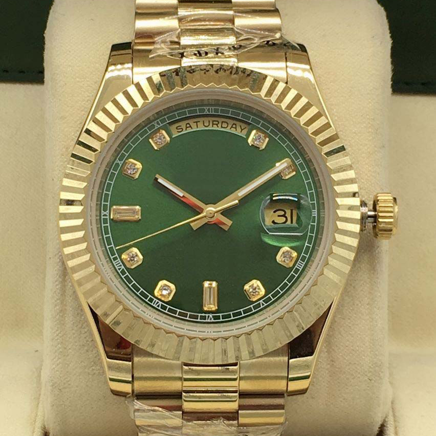 menwatch Mens diamond watches for women Watches Automatic Mechanical Watch for men watches man gold 41mm watch full Stainless Steel fashion wristwatch