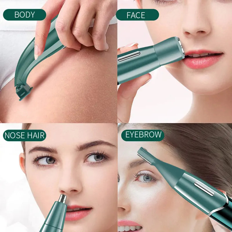 4 in 1 Intimate Areas Haircut Shaver Women Bikini Line Sensitive Razor Balls Eggs Pubic Hair Shaving Trimmer Face Beard Clipper 240110