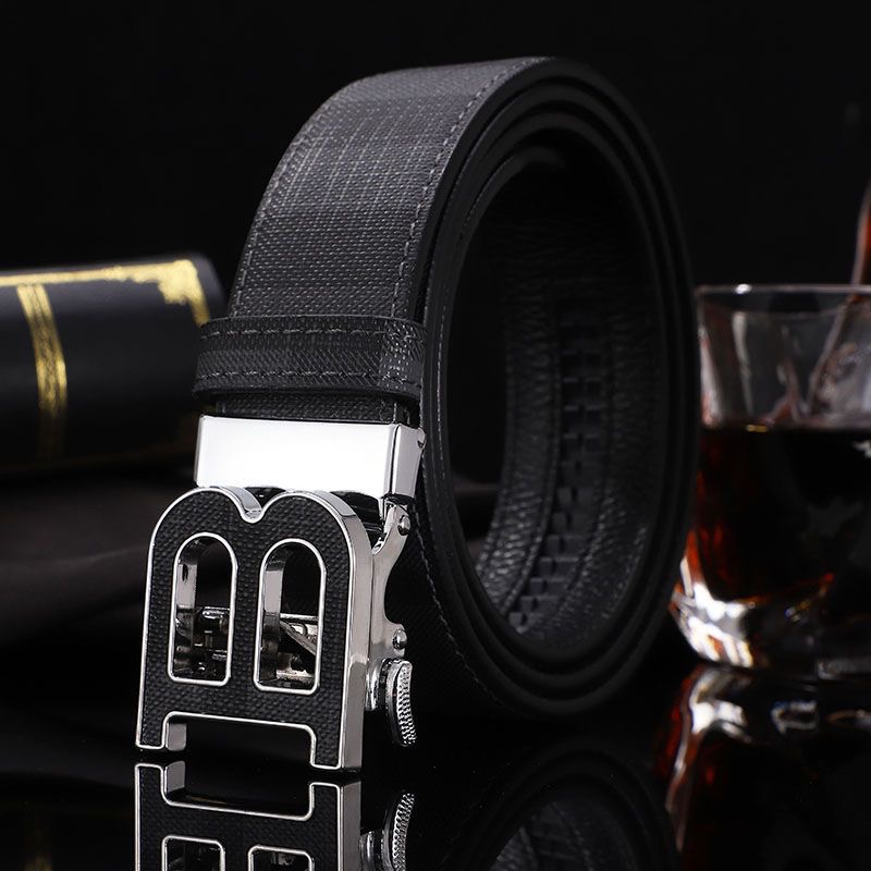 Buckle travel Automatic Mens Letter B Plaid Business Casual Pants Belt 6 Colors Designer Brand Jeans Waistband