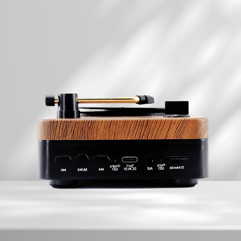 Other AV Accessories Bluetoothcompatible Wireless Record Player Speaker Portable Retro Record Player Mini HIFI Sound Music Player Gift 221114