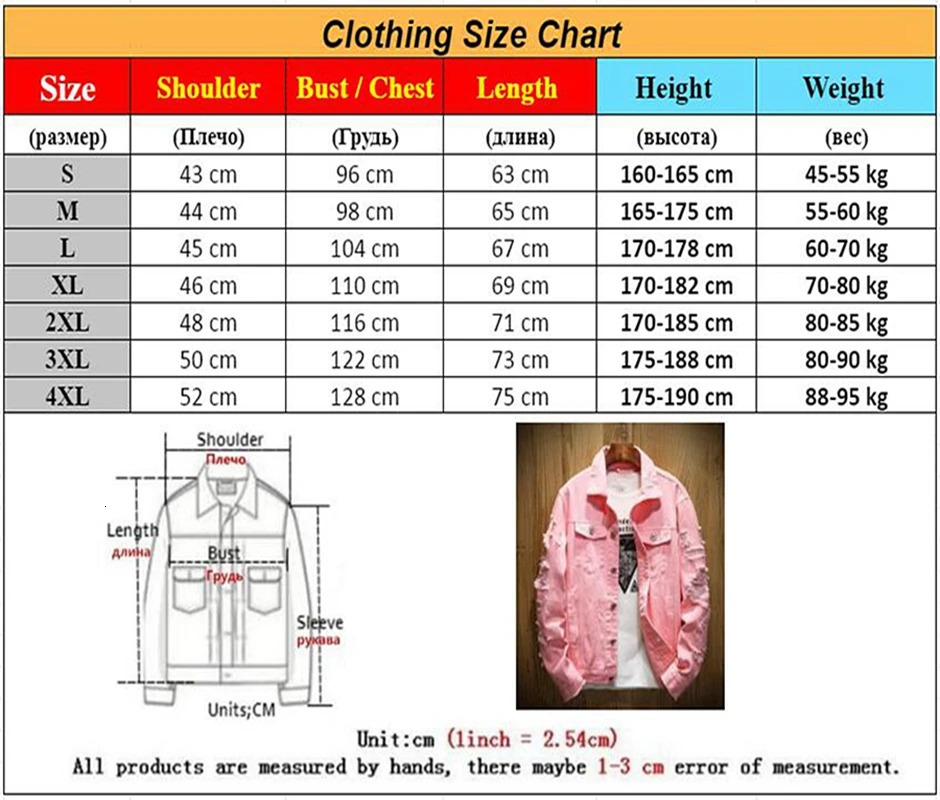 2023 Autumn Men' Jean Jacket Slim Fit Cotton Denim Red White Black Ripped Hole Coats Men Cowboy Outwear AC8 240109