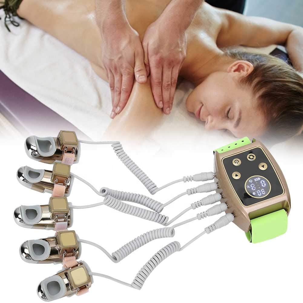 RF Face Lifting Radio Frequency Beauty Machine - Microcurrent Golden Finger EMS for Skin Firming, Wrinkle Reduction, Gravitational Diamond Finger Trea