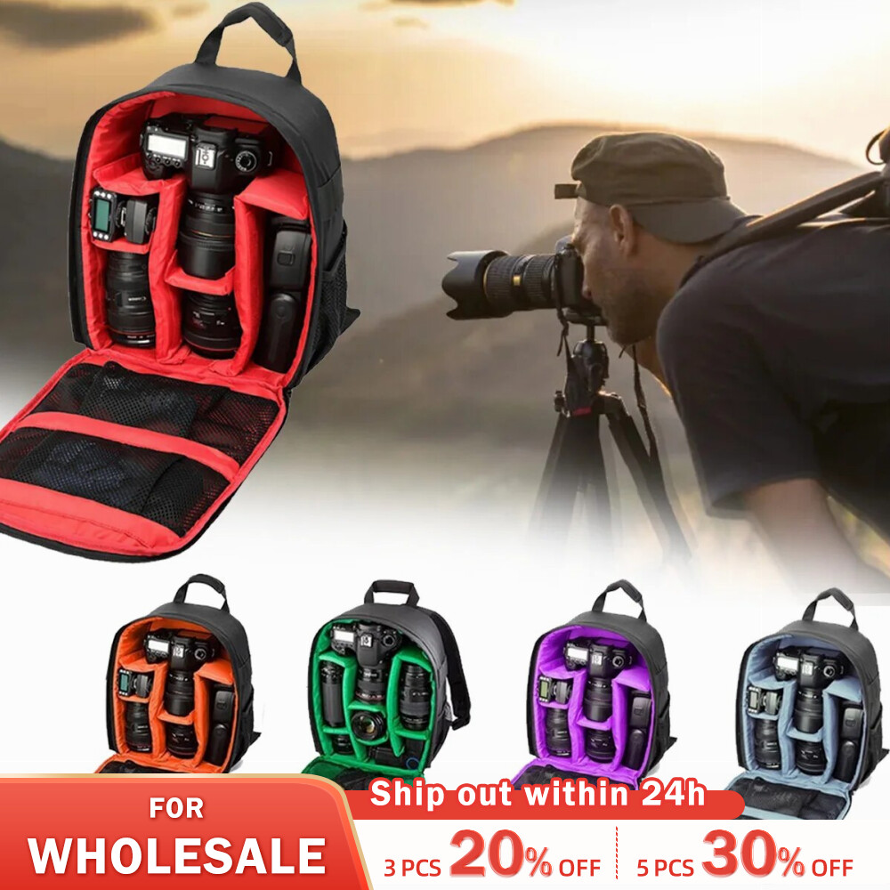 Multi-functional Outdoor Camera Backpack Video Digital Shoulder Camera Bag Waterproof Camera Photo Bag Case for DSLR
