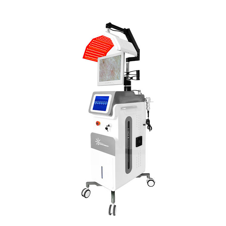 10 in 1 Wide Application Pdt Machine For Skin Tightening 7 Colors Acne Spot Removal Dermabrasion RF Vacuum Anti-wrinkle Anti-aging Machine