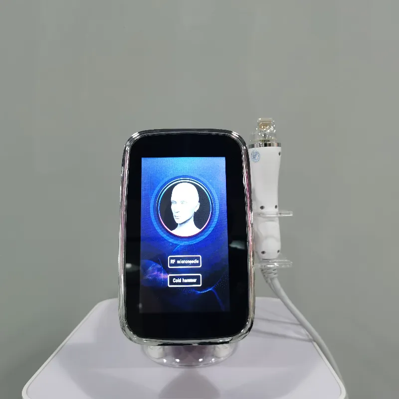 2024 Advanced Cryo Microneedle RF Machine - 2-in-1 Wrinkle Massager and Cold Hammer for Radiofrequency Skin Tightening and Face Lifting