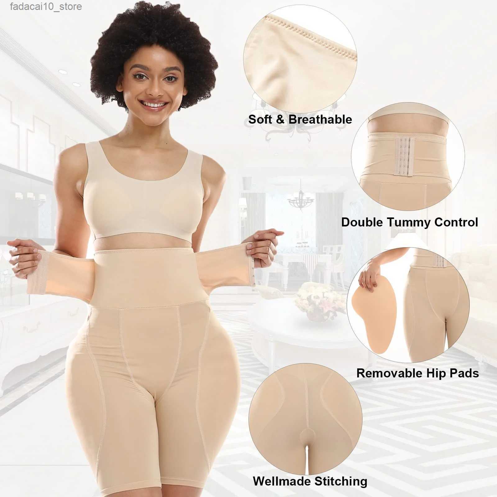 Waist Tummy Shaper Butt Pads for Bigger Butt Hip Pads Hip Enhancer Upgraded Sponge Padded Butt Lifter Panties Shapewear Tummy Control for Women BBL Q2