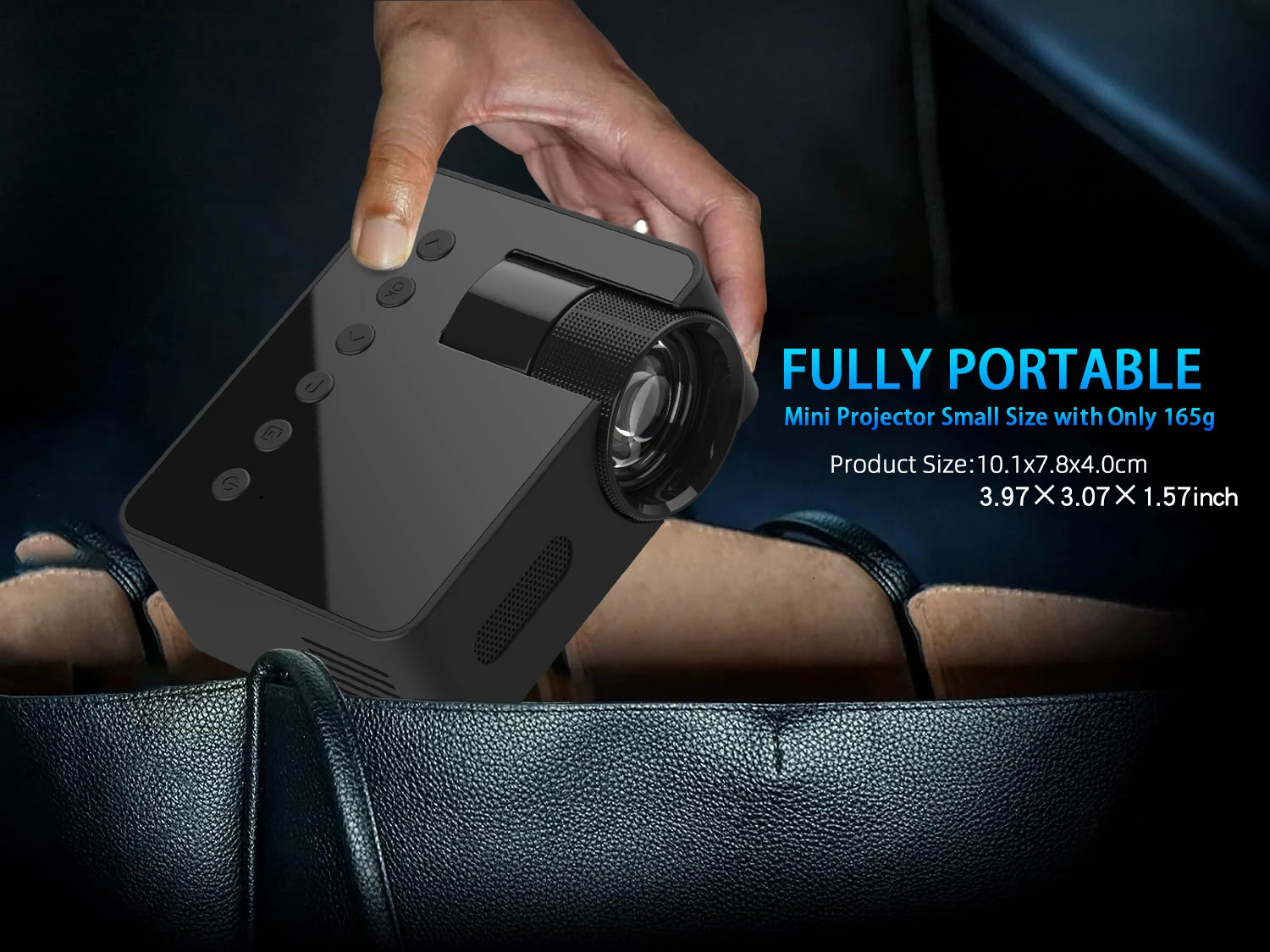 YT100 wireless mobile phone projector mini full HD Video portable outdoor indoor 240110