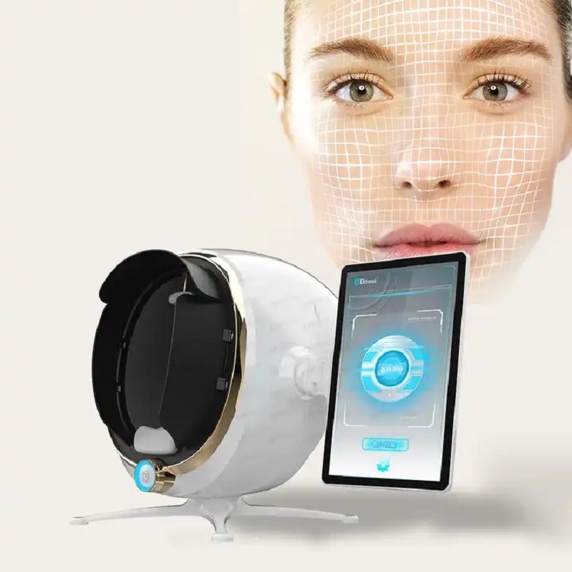 2023 Portable 3D Skin Analyzer with Magic Mirror, AI-Powered Facial Skin Scanner for Comprehensive Skin Analysis, Detects Wrinkles & More