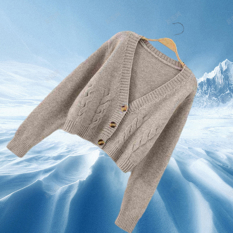 Autumn Winter Short High Waist Solid Sweater Women SingleBreasted Knitted V Small Sweater Women Coat New Top Femme 174 J2207302052902