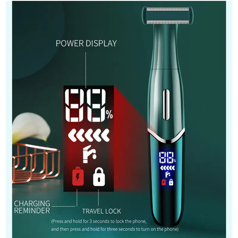 4 in 1 Intimate Areas Haircut Shaver Women Bikini Line Sensitive Razor Balls Eggs Pubic Hair Shaving Trimmer Face Beard Clipper 240110