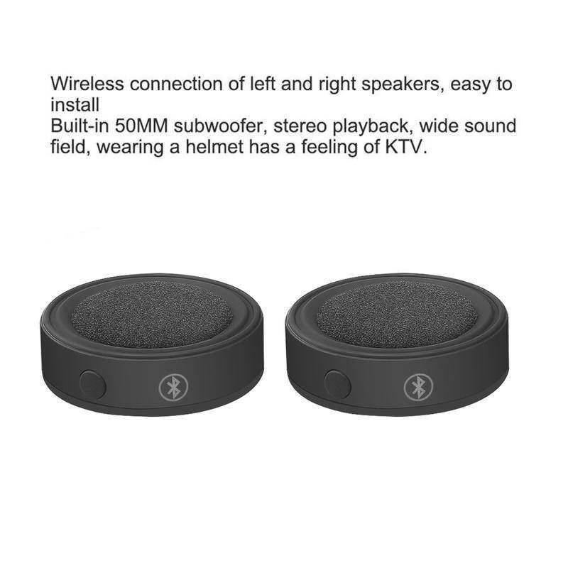 BT17 Bluetooth Helmet 5.0 Headset Wireless Handsfree Stereo Earphone Motorcycle Helmet Headphones Speaker Player