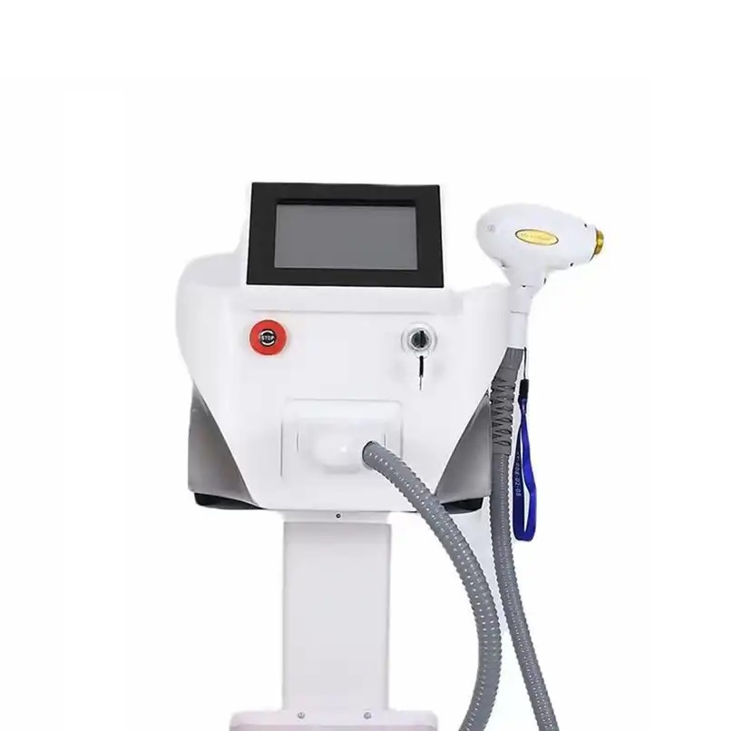 Professional 10.4inch 3-Wave Diode Laser Hair Removal Machine - 755nm, 808nm, 1064nm Combined Wavelengths for Effective Epilation, Painless Hair Reduc