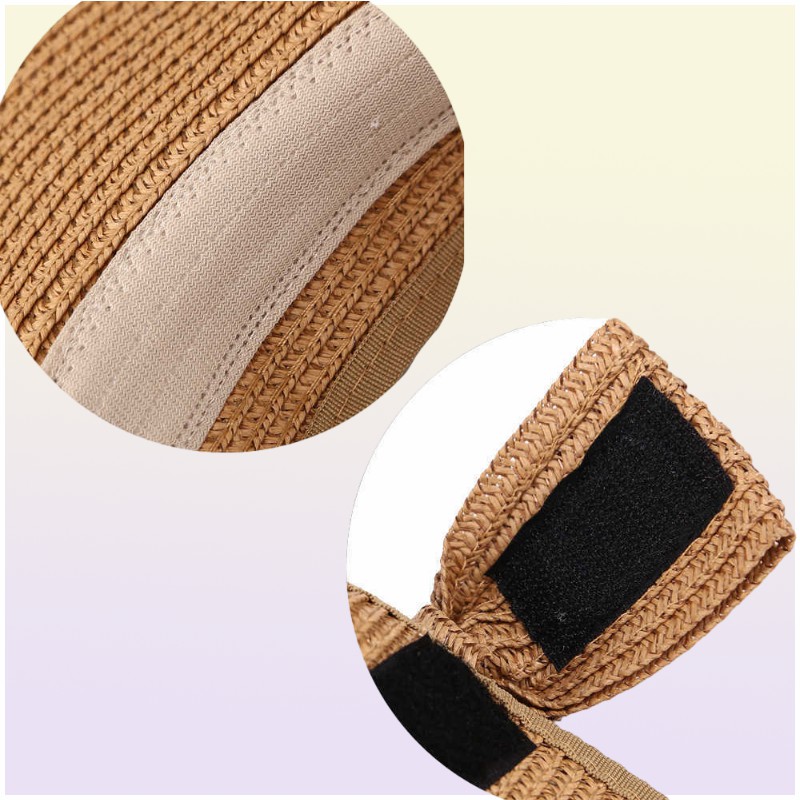 New Women Summer Visors Hat Foldable Sun Hat Wide Large Brim Beach Hats Straw Hat chapeau femme Beach UV Protection Caps