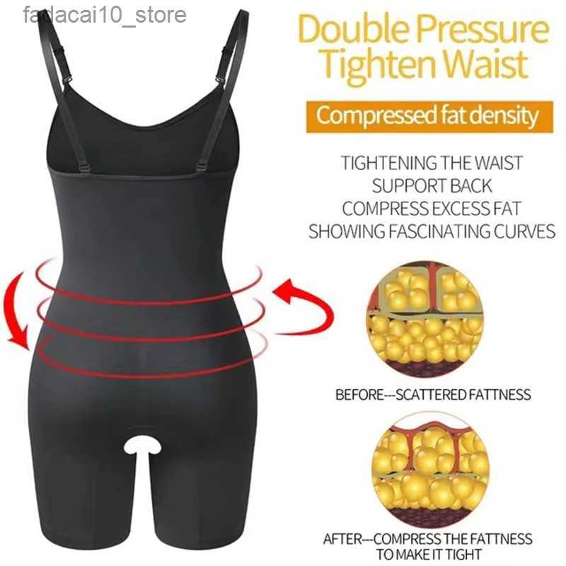 Waist Tummy Shaper Seamless Shapewear Skims Bodysuit One-Piece Shapewear Push Up Butt Lifter Slimming Sheath Body Shapers Long Sleeve Jumpsuit Q240110