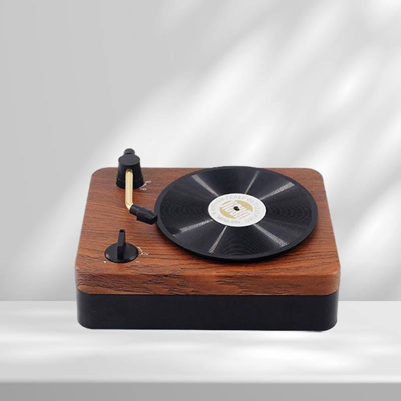 Other AV Accessories Bluetoothcompatible Wireless Record Player Speaker Portable Retro Record Player Mini HIFI Sound Music Player Gift 221114
