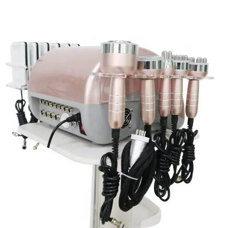 6 in 1 Cavitation & Lipolaser Slimming Machine with 40K Ultrasound & RF Technology - Non-Invasive Fat Removal, Body Shaping & Skin Tightening for Home