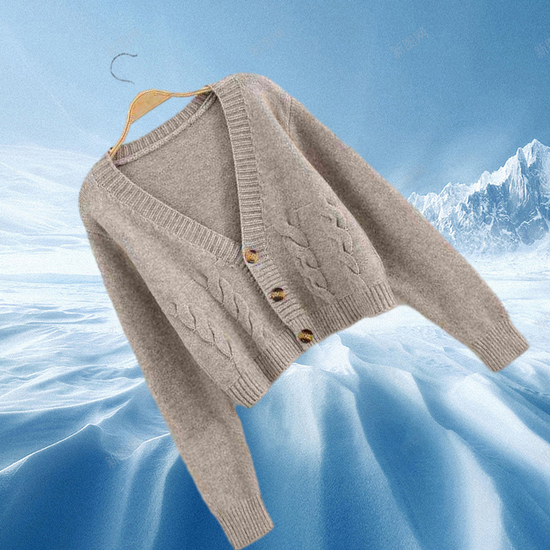 Autumn Winter Short High Waist Solid Sweater Women SingleBreasted Knitted V Small Sweater Women Coat New Top Femme 174 J2207302052902