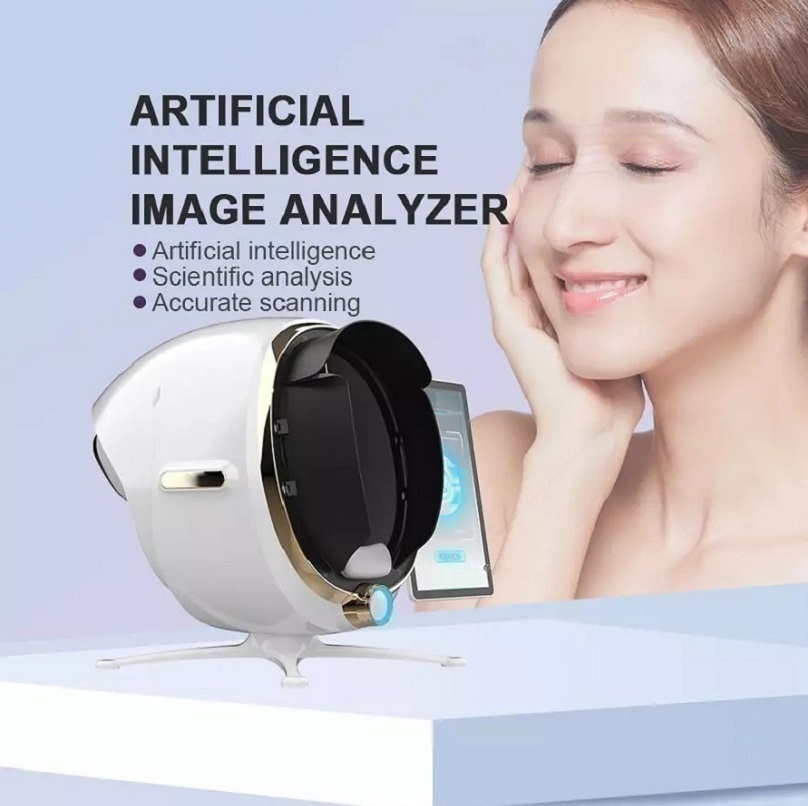 Professional Portable 3D AI Face Skin Diagnostics Analyzer - Magic Face Mirror with Automated Skin Analysis System for Accurate Skin Evaluation