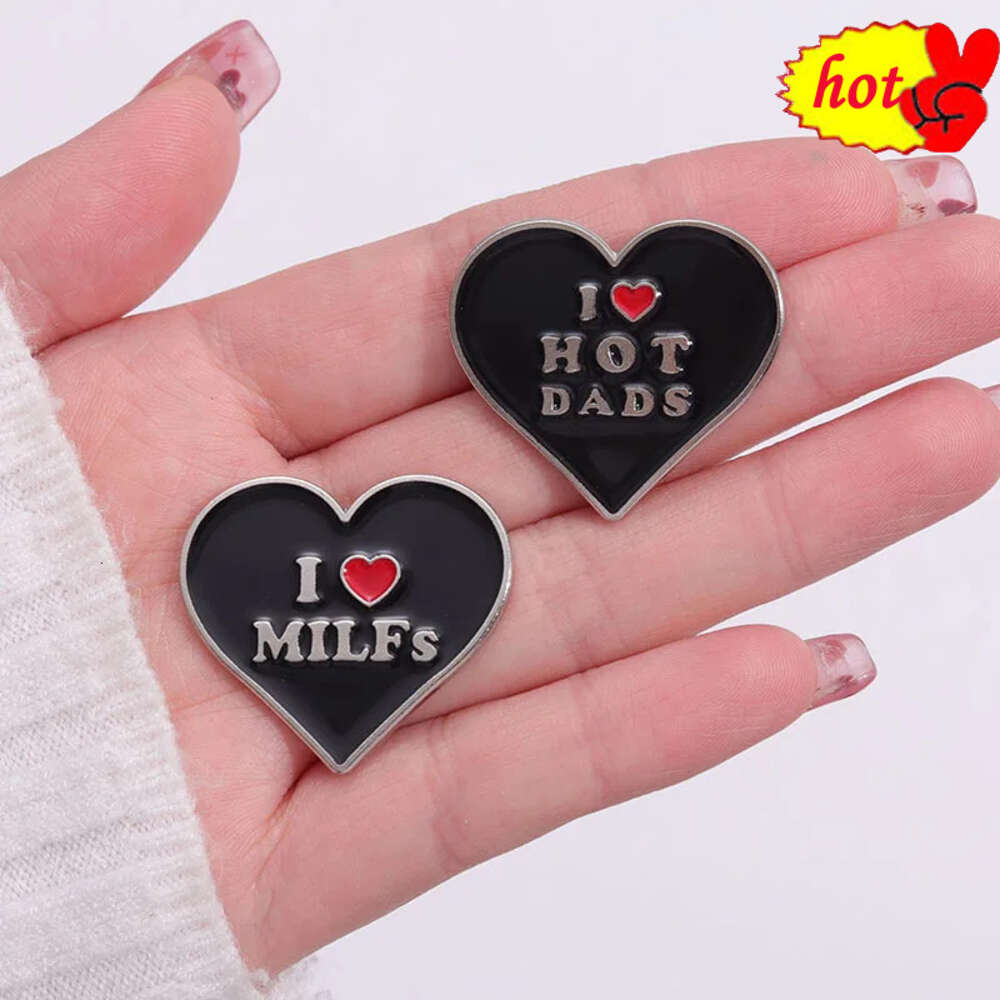 i hot moms dads milfs Brooch Exquisite Fashion Badge Men And Women Backpack Sweater Accessories Jewelry Pin