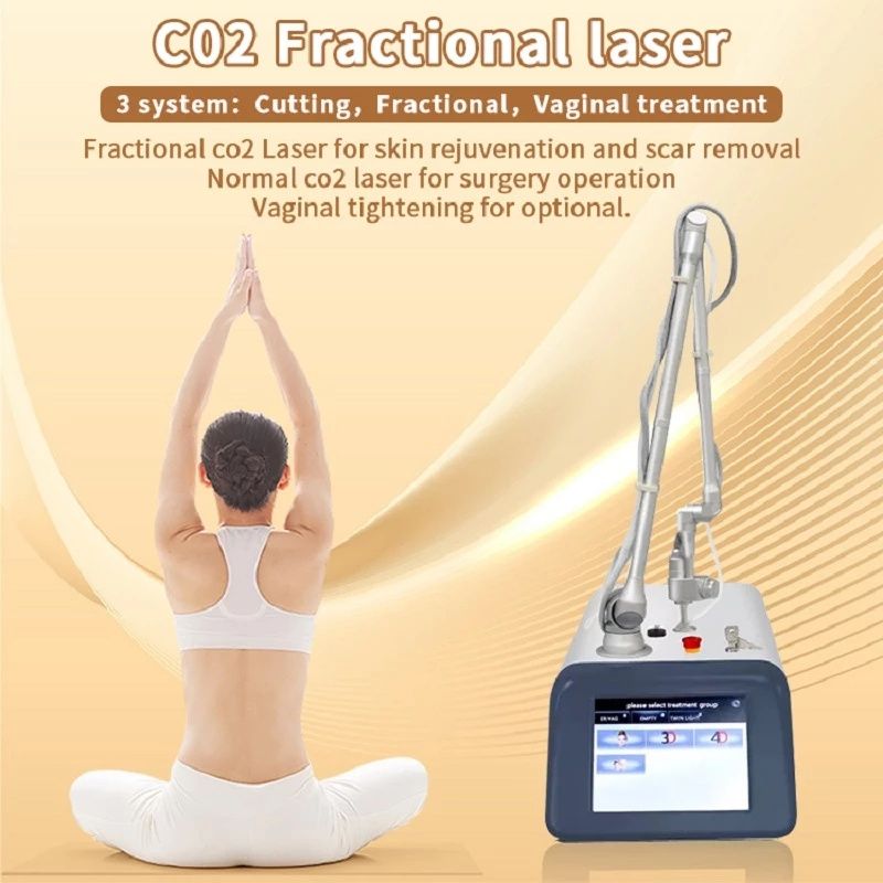 Beauty Salon Equipment Stretch Mark Removal Beauty Machine - CO2 Fractional Laser for Vaginal Tightening, Skin Resurfacing, Wrinkle Removal, Skin Reju